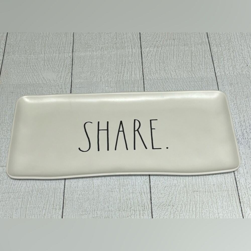 Rae Dunn SHARE Ivory Serving Tray Farmhouse